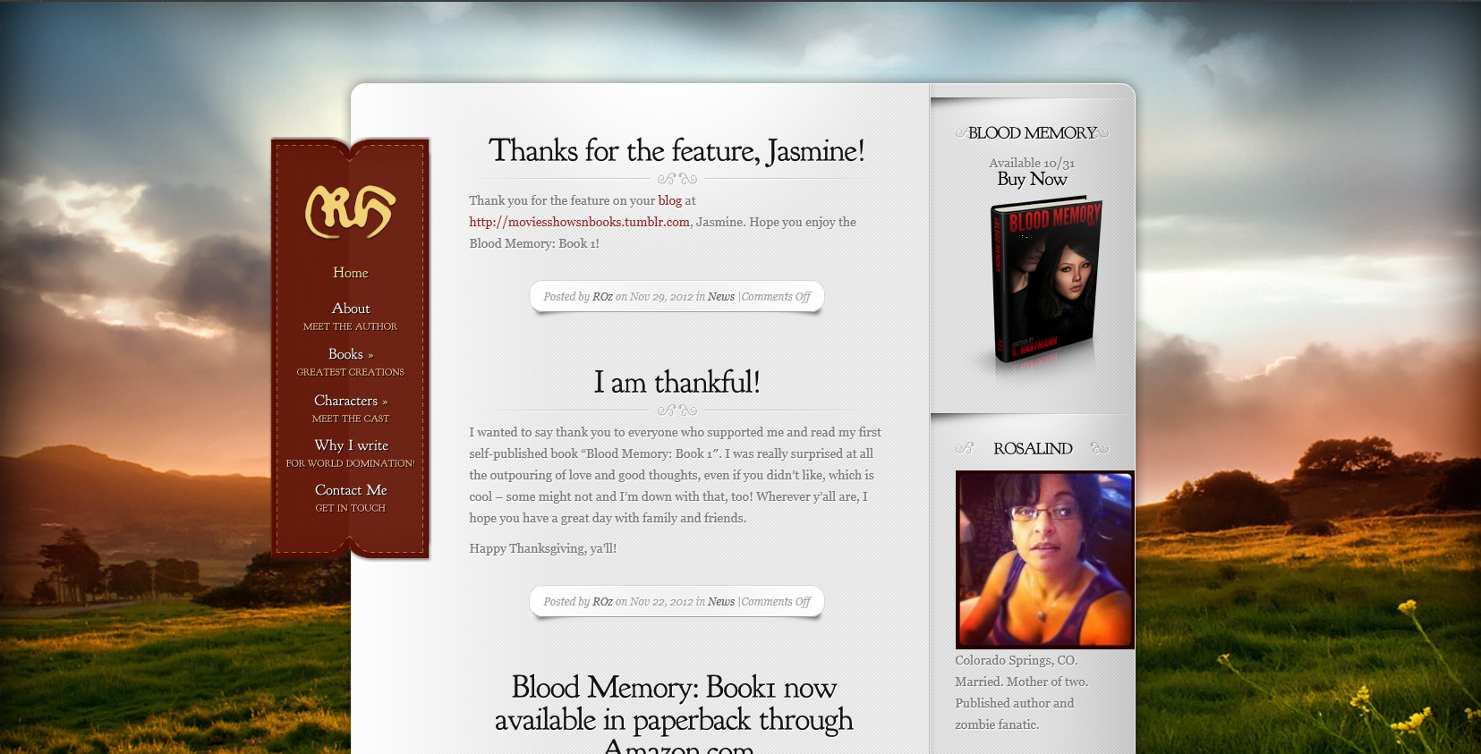 New web design! Thank you, Kat!